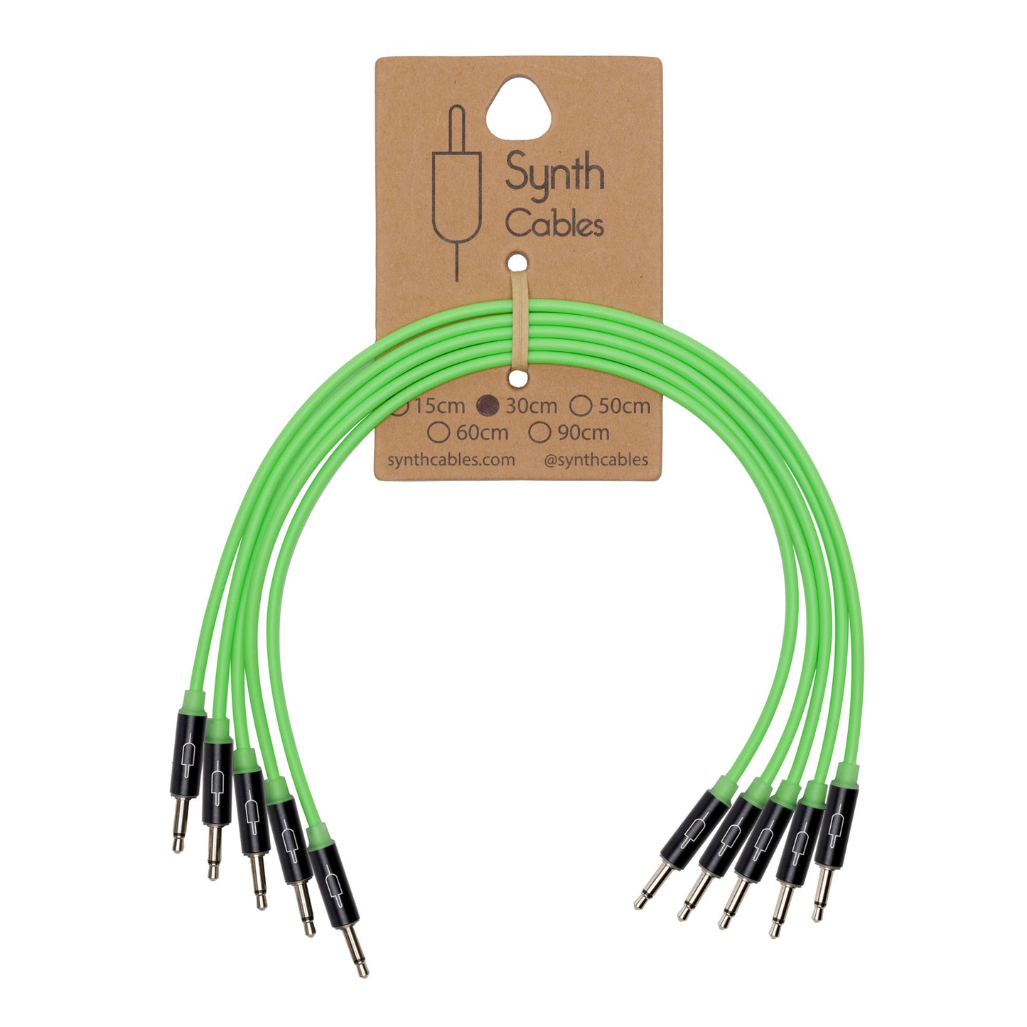 LED 3.5mm mono patch cables