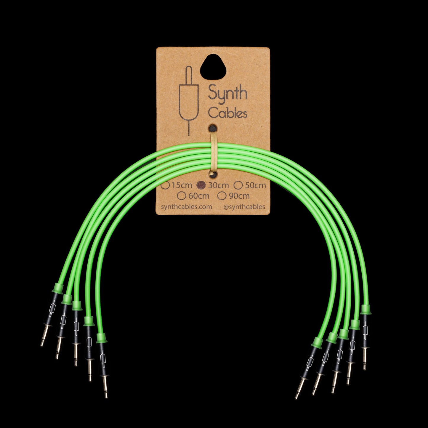 LED 3.5mm mono patch cables