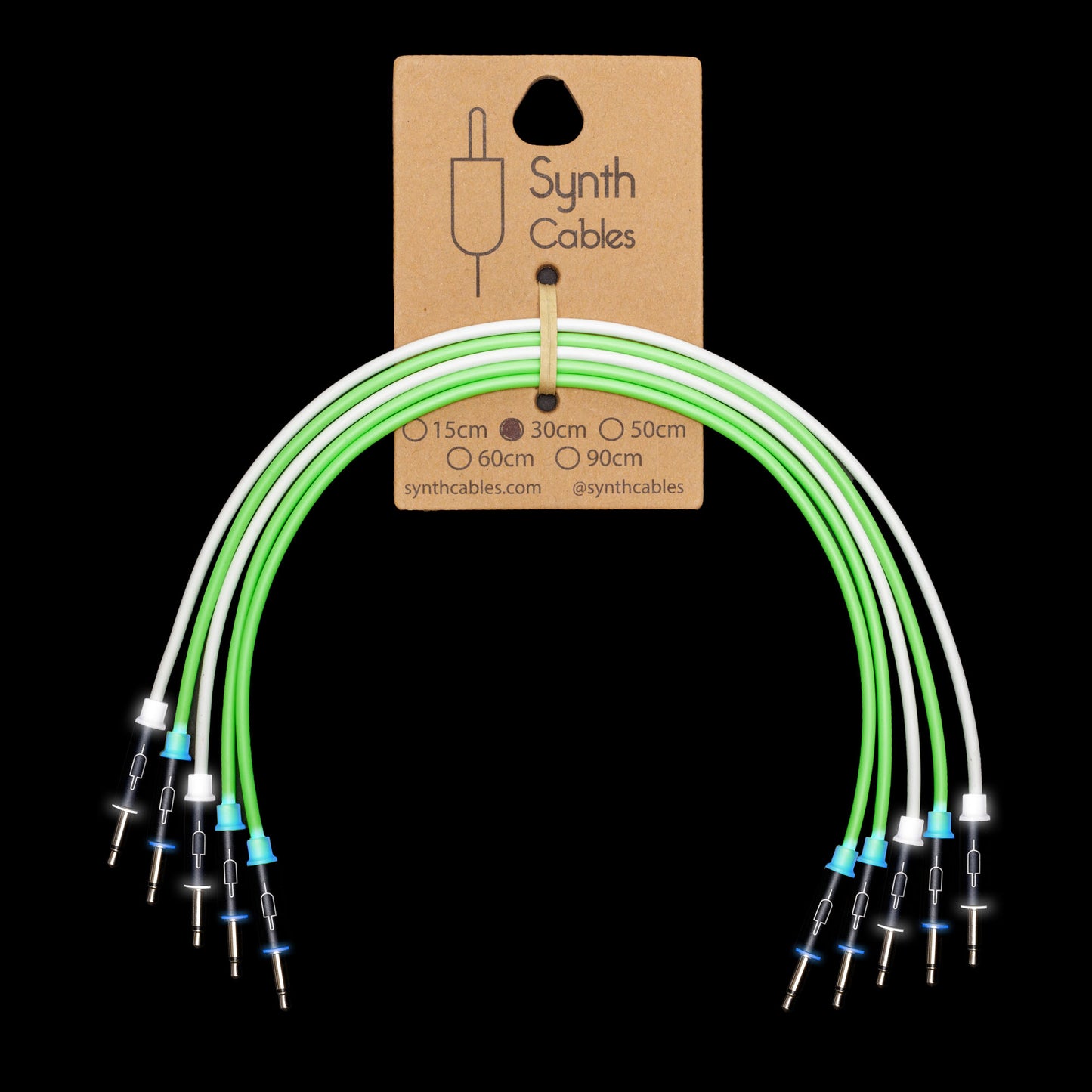 LED 3.5mm mono patch cables