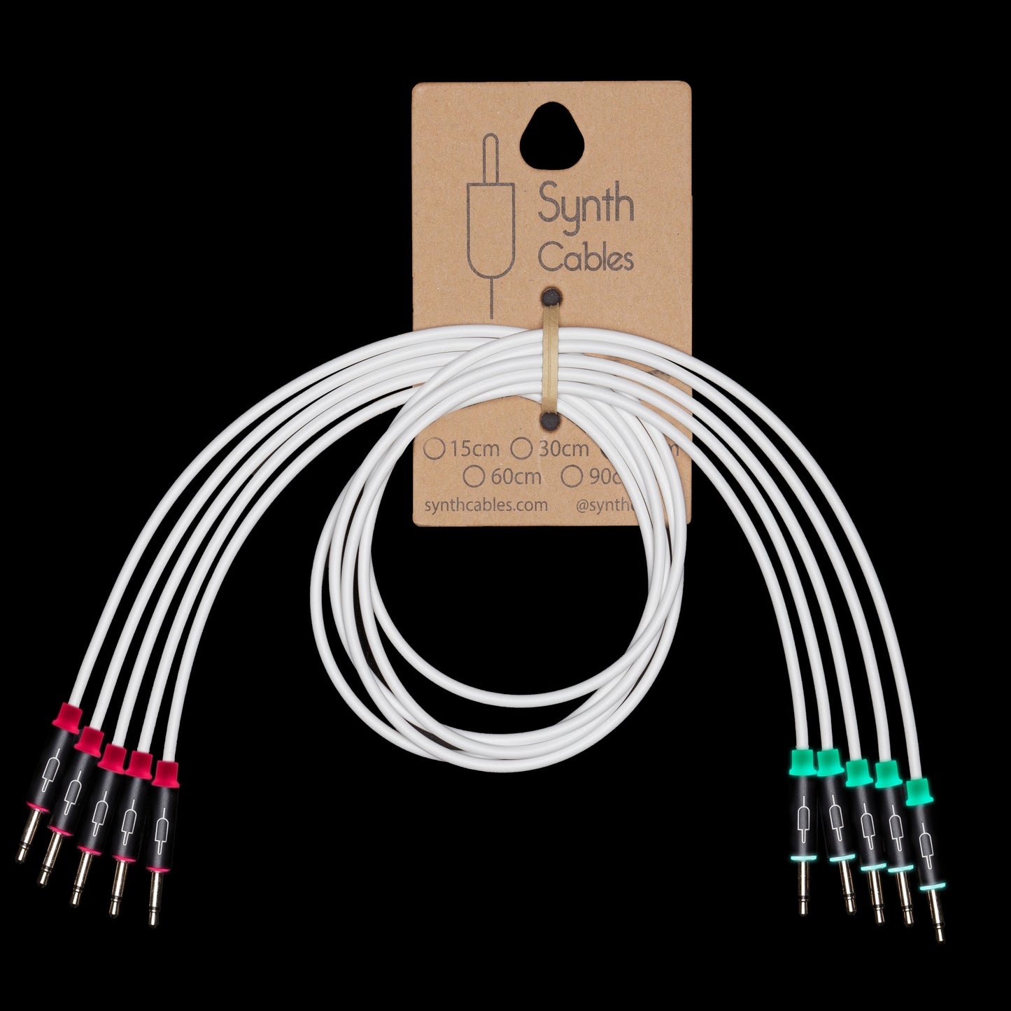 LED 3.5mm mono patch cables