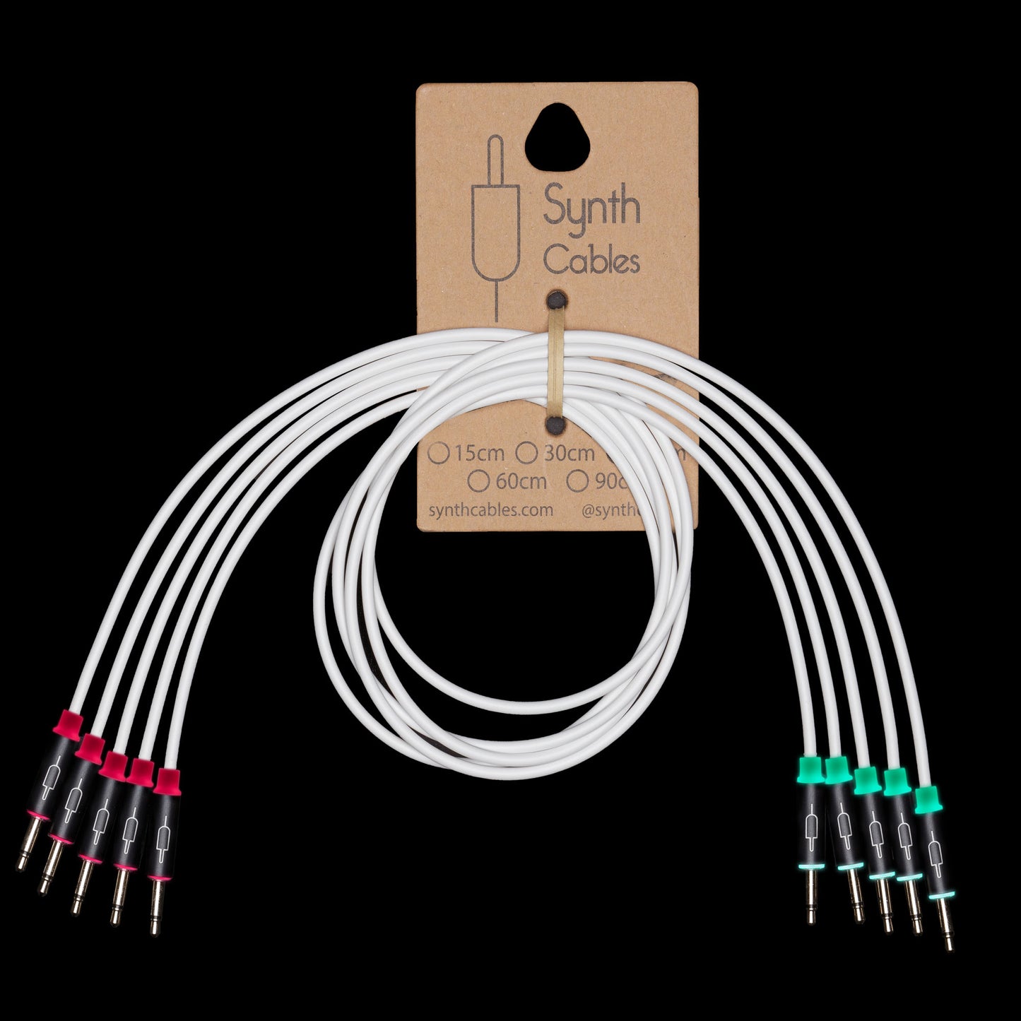 LED 3.5mm mono patch cables