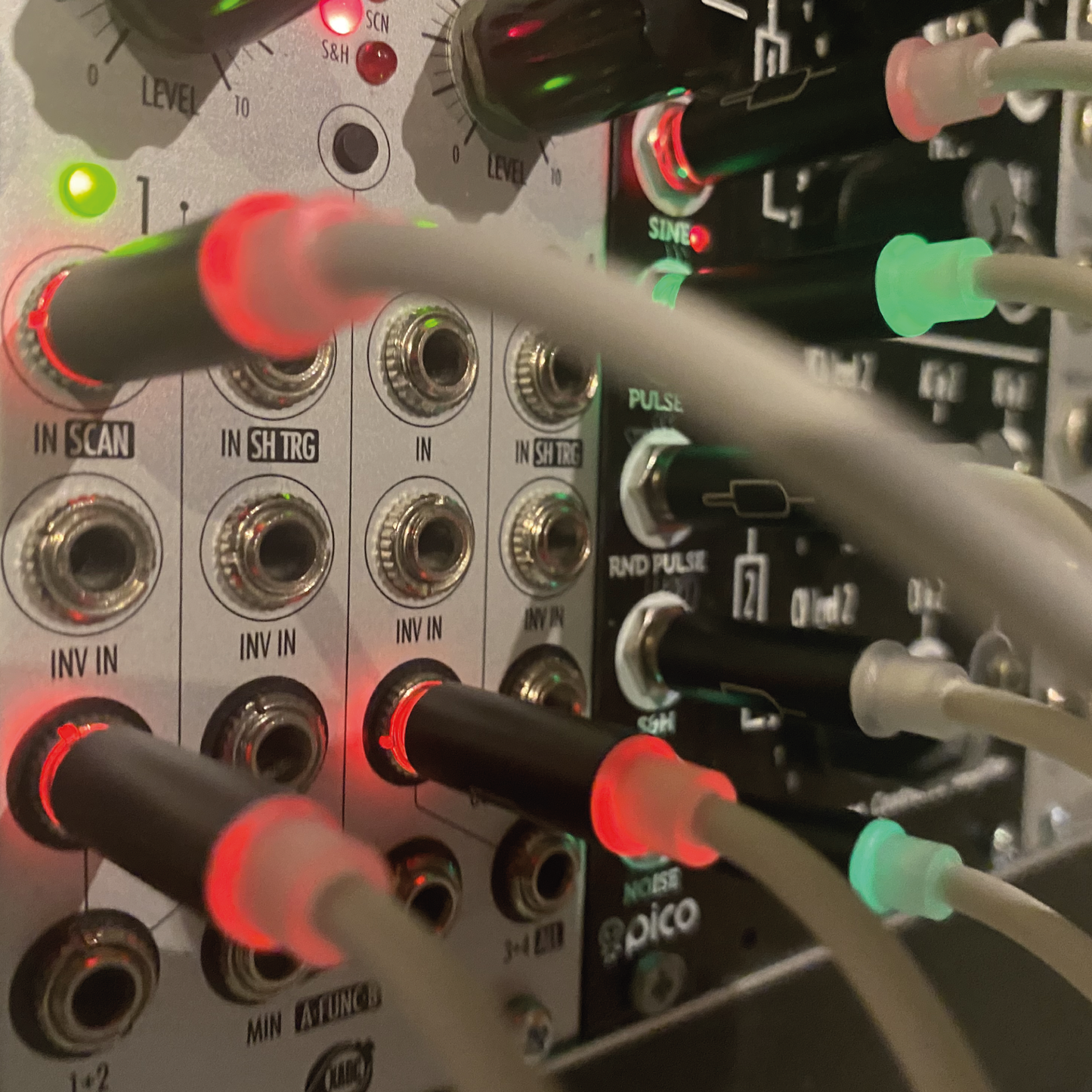 LED 3.5mm mono patch cables