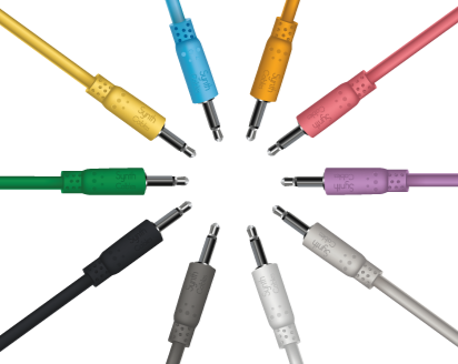 PVC modular synthesiser cables
